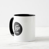 Mug de café à logo d'entreprise Marque commerciale (Devant gauche)