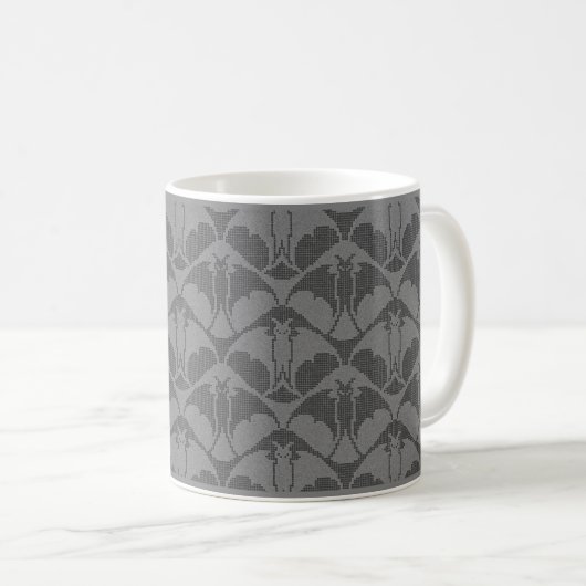 Mug de café à pâte gris foncé (Devant droit)