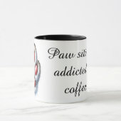 Mug de café à patte de chat drôle (Centre)