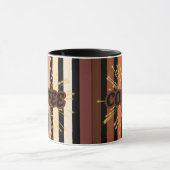 Mug de café à rayures multicolores (Centre)