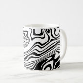 Mug de café Abstrait rayé (Devant droit)