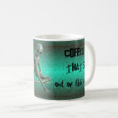 Mug de café Alien gris (Devant droit)