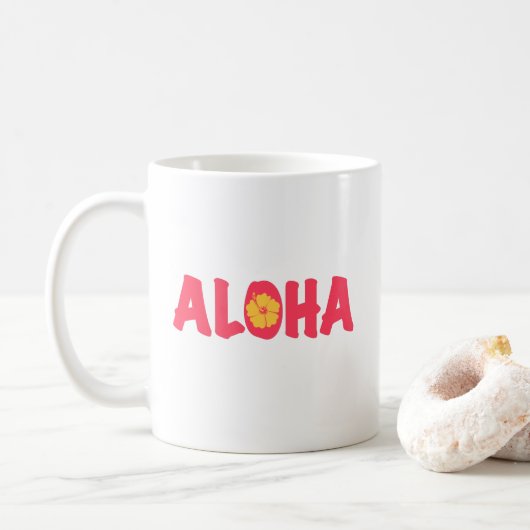 Mug de café Aloha (Avec donut)