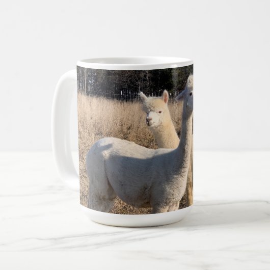 Mug de café - Alpacas Abby & Bailey (Devant gauche)
