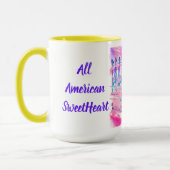 Mug de café amoureux américain (Gauche)