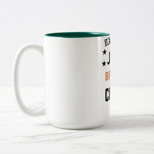 Mug de café amusant 15 oz, Coupe de café vert, mug (Gauche)