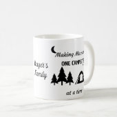Mug de café amusant, Camping personnalisé Mug de c (Devant droit)