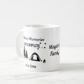 Mug de café amusant, Camping personnalisé Mug de c (Devant gauche)