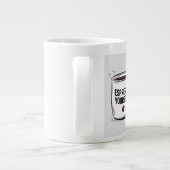 Mug de café amusant - Citation "Espresso Yourself" (Dos)