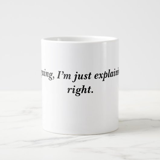 Mug de café amusant - Citation sarcastique pour le (Devant)