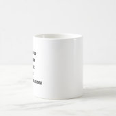 Mug de café amusant - Contemplation matinale (Centre)