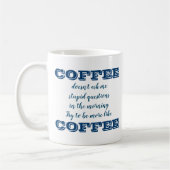 Mug de café amusant | Être plus comme du café (Gauche)