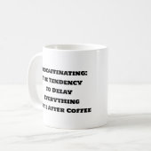 Mug de café amusant - Mug de définition de transfo (Devant gauche)