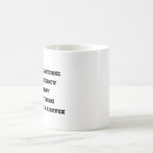 Mug de café amusant - Mug de définition de transfo (Centre)