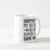 Mug de café amusant - Shopping Mug de café (Devant droit)