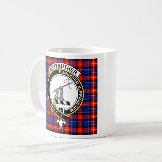 Mug de café Anstruther Clan Badge - Taille 11oz (Devant gauche)