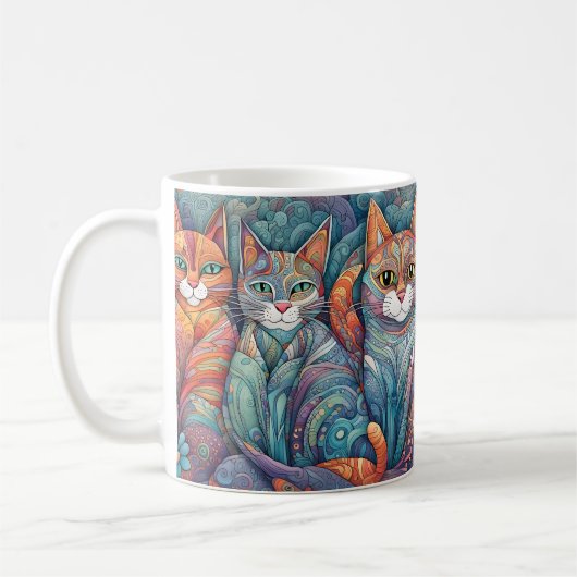 mug de café apaisant les chats (Gauche)