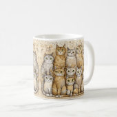 mug de café apaisant pour chats (Devant droit)