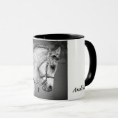 Mug de café Arabe Horse (Devant droit)