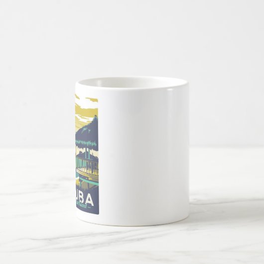 Mug de café Aruba - Taille 11oz (Centre)