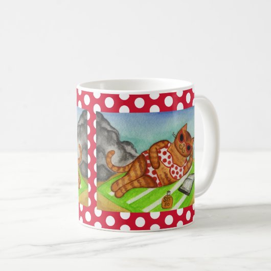 Mug de café au bikini (Devant droit)