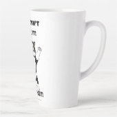 Mug de café au chat amusant - "Attends, ne bois pa (Droite)