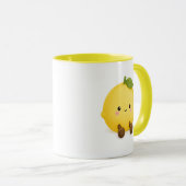 Mug de café au citron Kawaii Mignon (Devant droit)