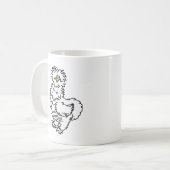 Mug de café au poulet blanc en Silkie (Devant gauche)