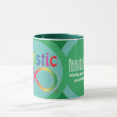 Mug de café Autistic Rainbow Infinity (Centre)