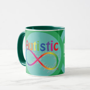 Mug de café Autistic Rainbow Infinity