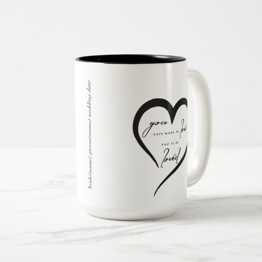 MUG DE CAFÉ AVEC AMOUR VERSE (Devant droit)