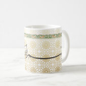Mug de café avec calligraphie arabe Eid Mubarak (Devant droit)