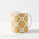 Mug de café avec carreaux d'ocher (Devant droit)