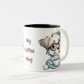 Mug de café avec chiots de Cite (Devant droit)