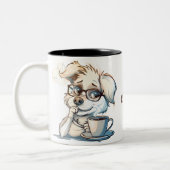 Mug de café avec chiots de Cite (Gauche)