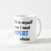 Mug de café avec Drôle Dit (Devant droit)