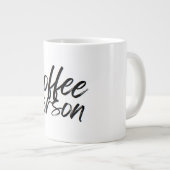 Mug de café avec étiquette (Devant droit)