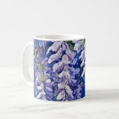 Mug de café avec Fleur de Wisteria Design (Devant gauche)