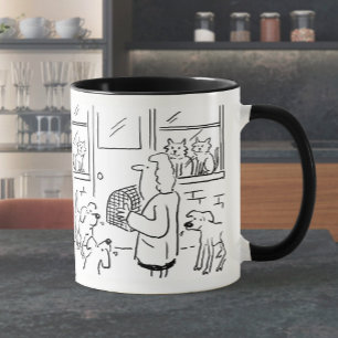 Mug de café avec illustration vétérinaire