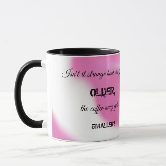 Mug de café avec message amusant (Gauche)