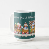 Mug De Café Avec Petit Train En Pain D'Épice (Devant gauche)