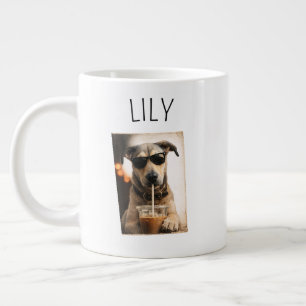 Mug de café avec photo de compagnie personnalisée