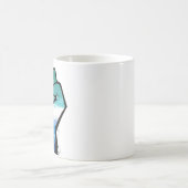 Mug de café avec poing de protestation masculin ga (Centre)