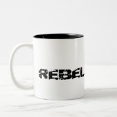 Mug de café avec REBEL conçu (Gauche)