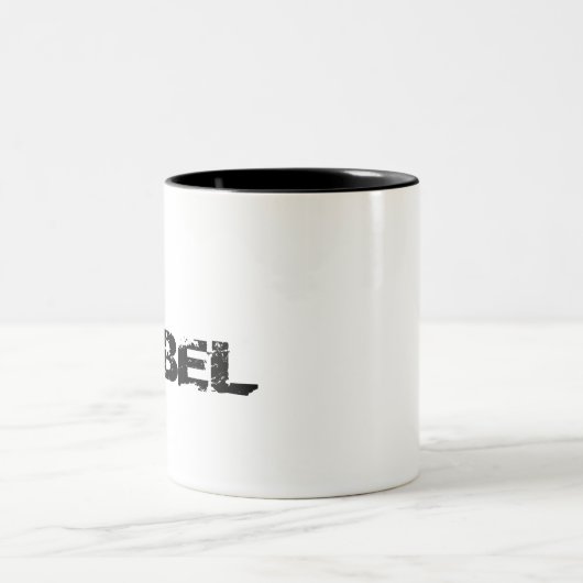 Mug de café avec REBEL conçu (Centre)