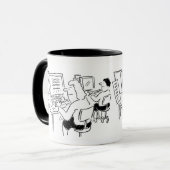 Mug de café avec traitement de texte d'entrée de d (Devant gauche)
