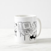 Mug de café avec traitement de texte d'entrée de d (Devant droit)