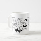 Mug de café avec traitement de texte d'entrée de d (Devant gauche)