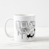 Mug de café avec traitement de texte d'entrée de d (Gauche)