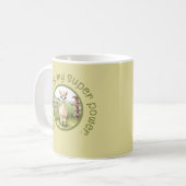 Mug de café avec un bébé alpaca mignon (Devant gauche)